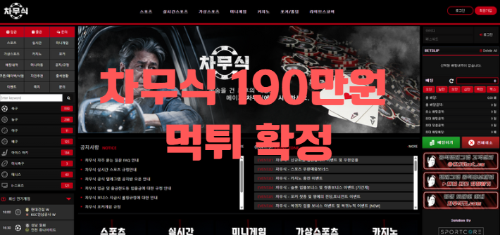 차무식 190 먹튀
