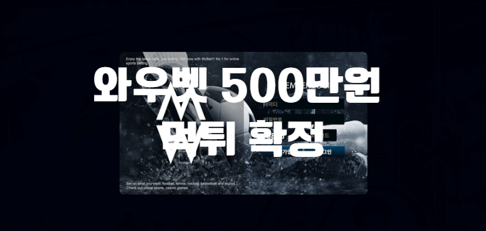 와우벳 500먹튀