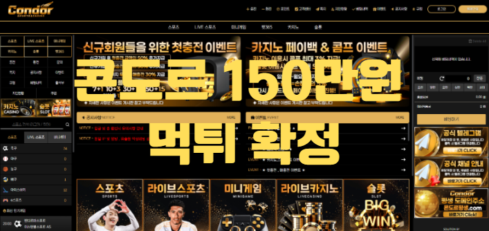 콘도르먹튀확정